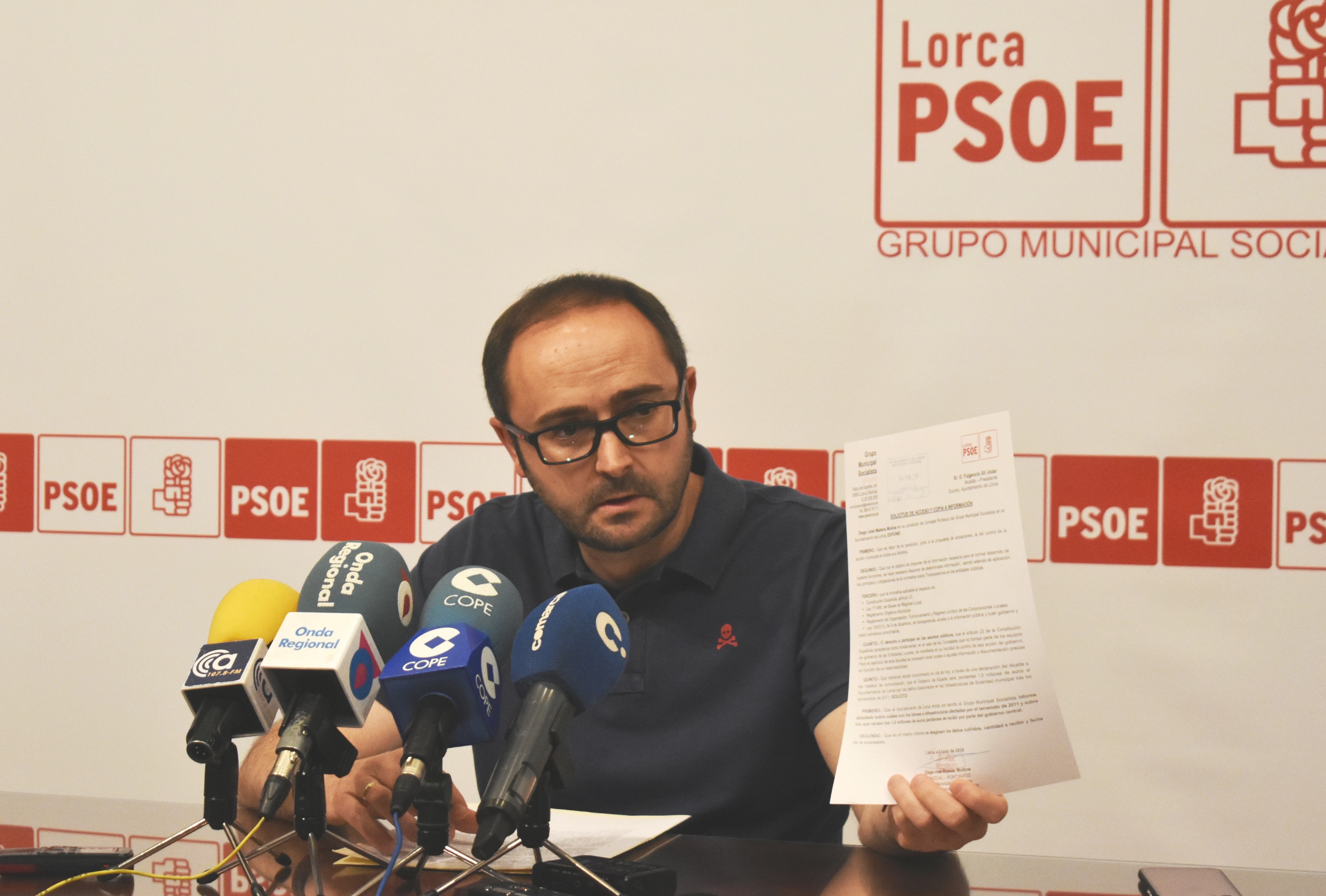 El PSOE pide al Alcalde que exija a sus jefes del PP que no toquen los PGE para no poner en riesgo la bonificación del IBI para los afectados por los terremotos