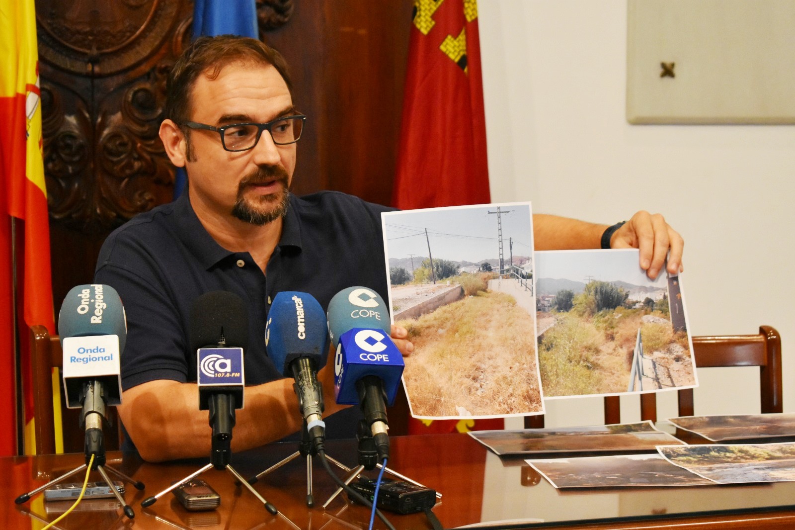 Diego José Mateos exige al Ayuntamiento de Lorca y CHS la limpieza de cauces y ramblas para evitar riadas con la gota fría