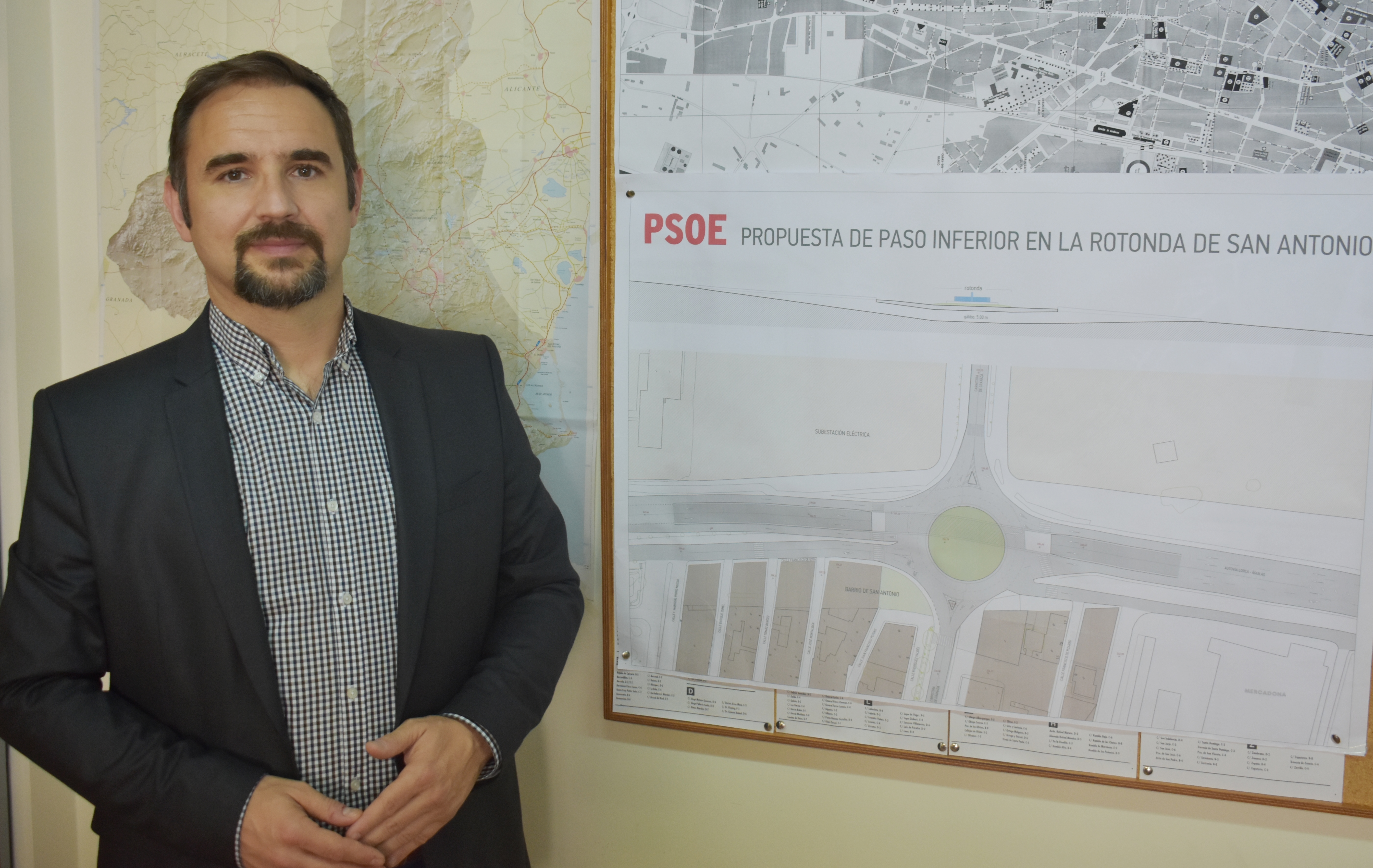 Diego José Mateos celebra que Gil Jódar se haga eco “por fin” de la propuesta del PSOE de construir un paso inferior para solucionar los atascos en San Antonio