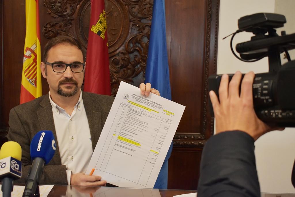 Diego José Mateos: “Los Presupuestos Generales del Estado contemplan los 3 millones de euros para pedanías que Gil Jódar dejó perder”