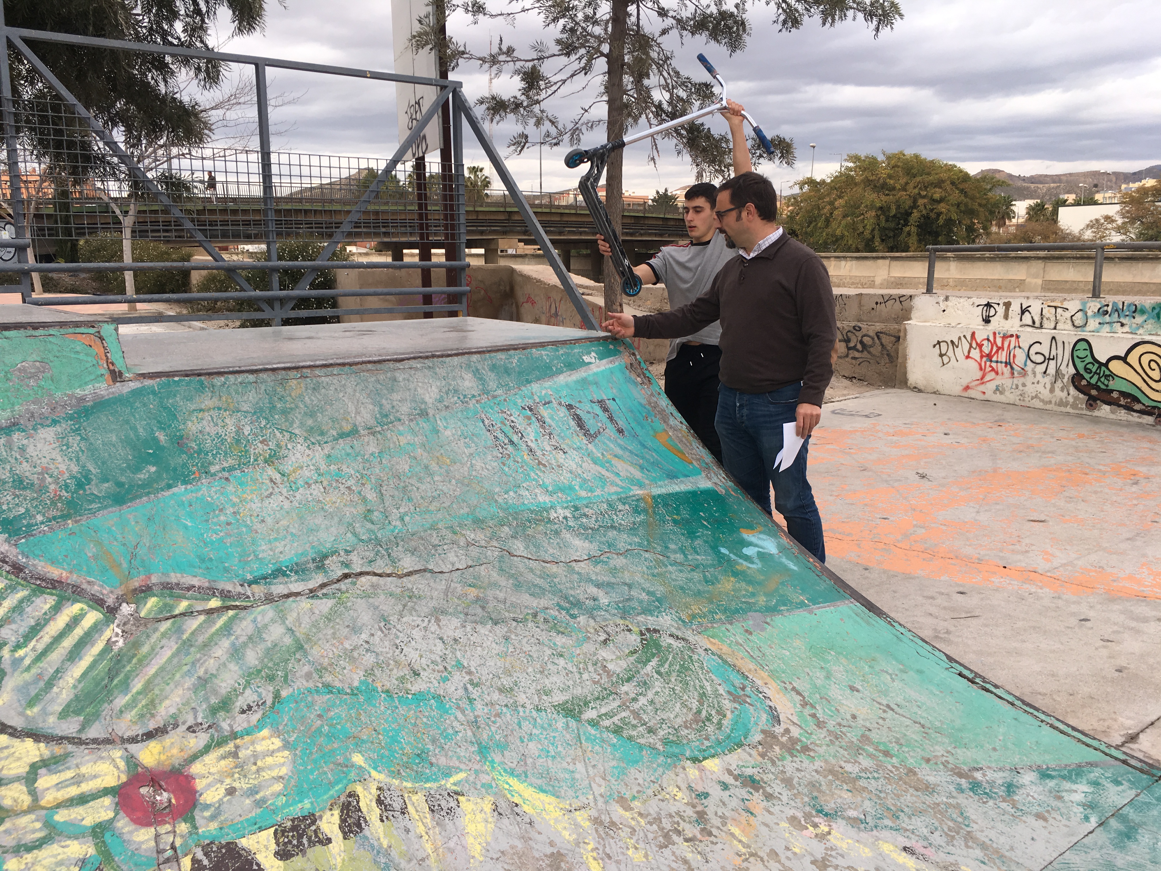 El PSOE reclama la remodelación integral de la pista de skate de Lorca aprovechando las obras de Santa Clara