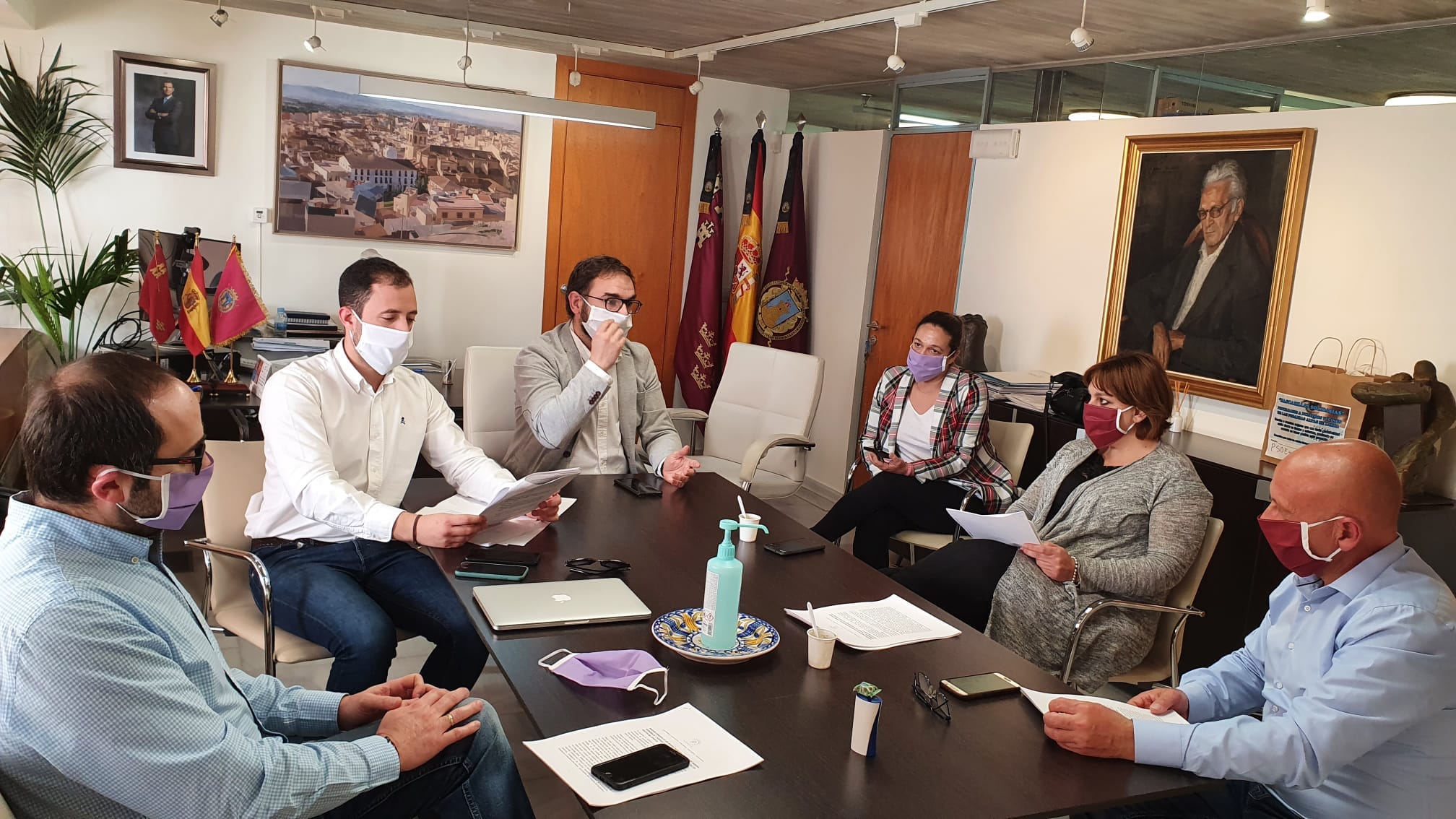 PSOE, Cs e IU-Verdes impulsan un plan de reactivación social y económica para paliar los efectos del coronavirus en Lorca