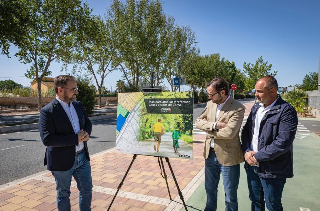 Diego José Mateos presenta un Plan para ampliar y reformar las zonas verdes de la ciudad que “mejorarán la calidad de vida de los vecinos”