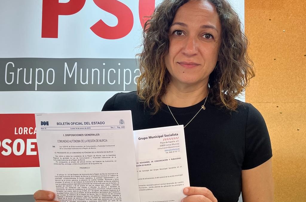 El PSOE de Lorca exige a Fulgencio Gil que deje de usar de forma partidista los medios de información municipal