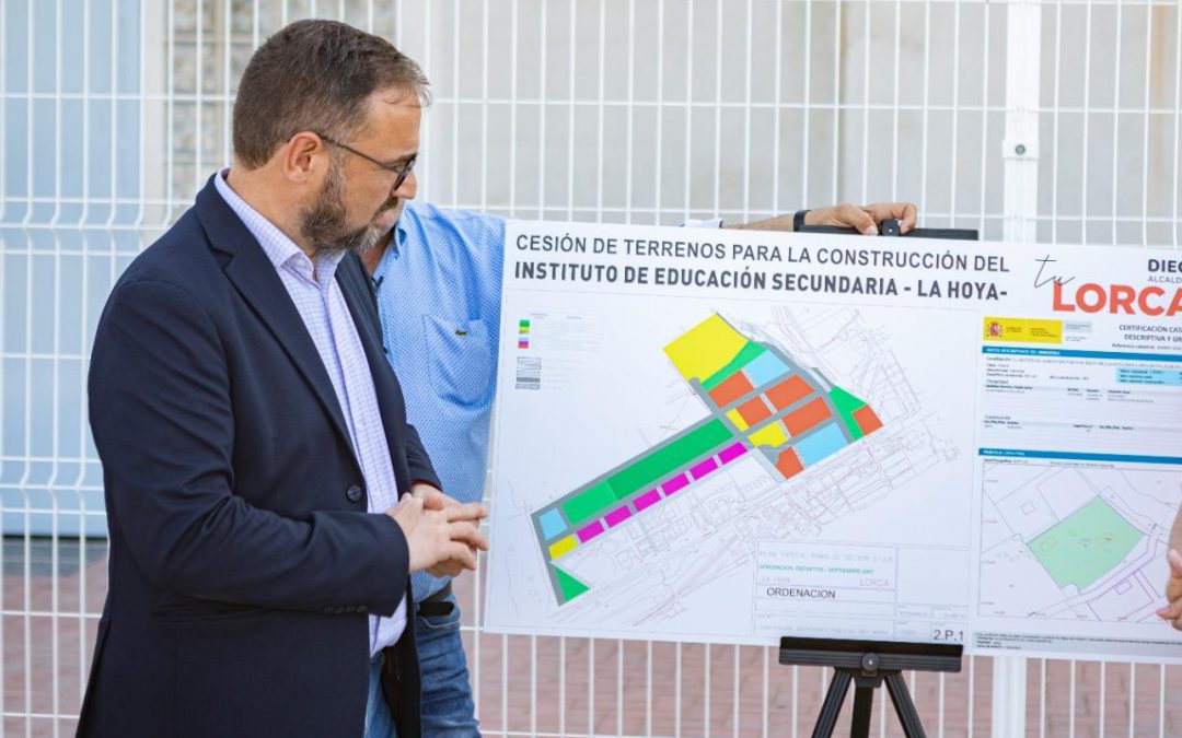 El PSOE de Lorca reitera a Fulgencio Gil la necesidad de la construcción de un Instituto de Enseñanza Secundaria en la pedanía de La Hoya
