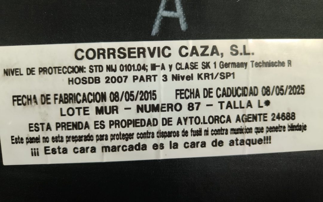 “Es una negligencia gravísima que la Policía Local lleve meses patrullando con chalecos caducados”