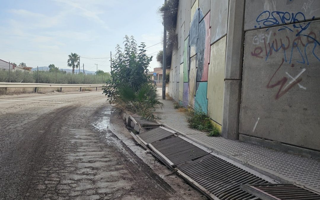 El PSOE de Lorca señala el riesgo para vehículos y peatones en la Avenida de Sutullena de Lorca